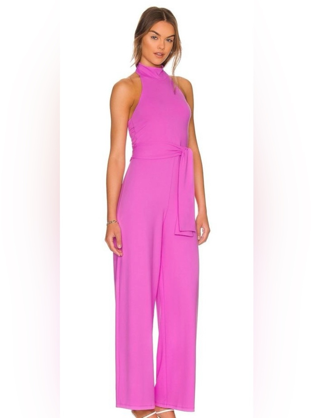 Susana Monaco Mock Neck Jumpsuit Bubble